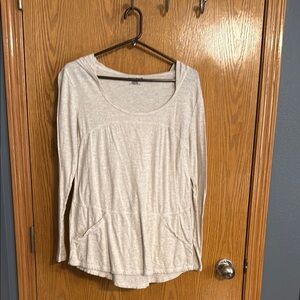 DKNY Light Beige Long Sleeve Hoodie